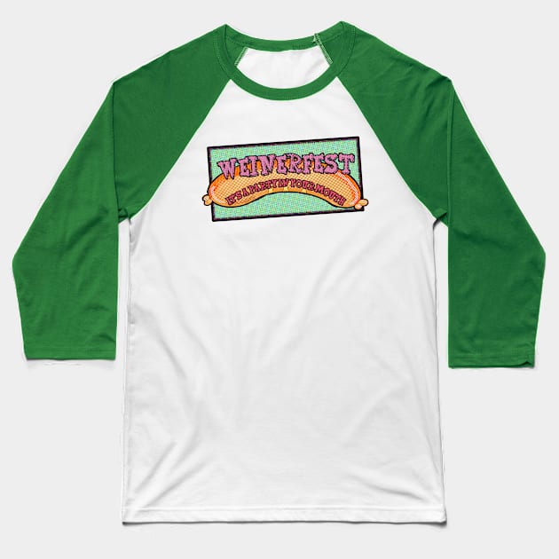 Weinerfest Baseball T-Shirt by VSP Designs